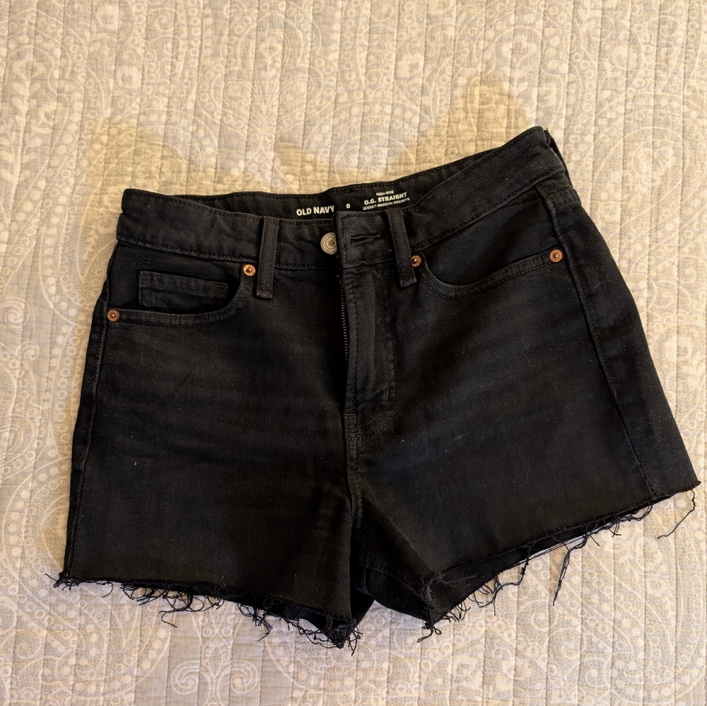 Old Navy Women's OG Straight High Rise Shorts, Size 0